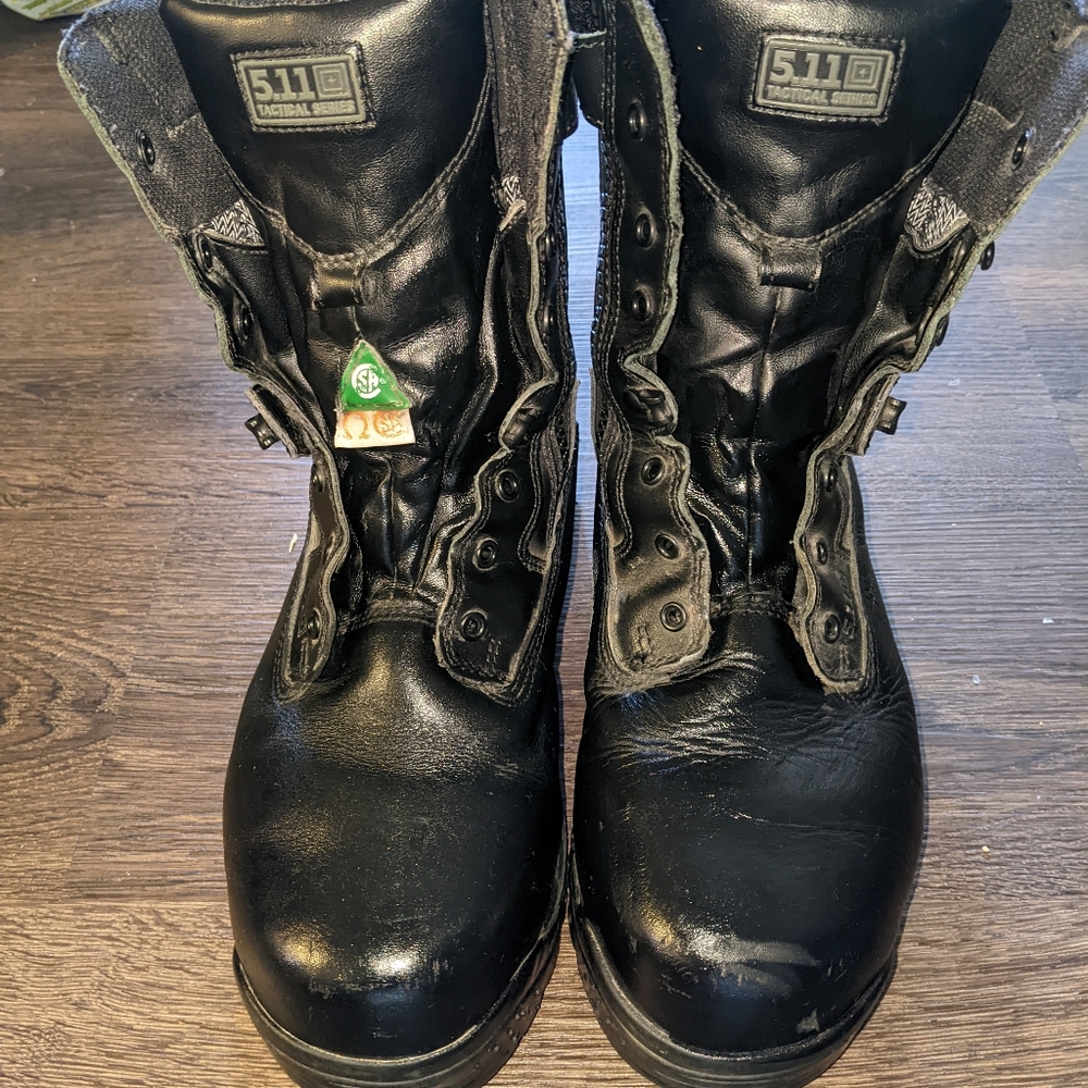 5.11 Tactical ATAC 10" Shield Boots Black Waterproof Safety Toe Man Size USA 9.5